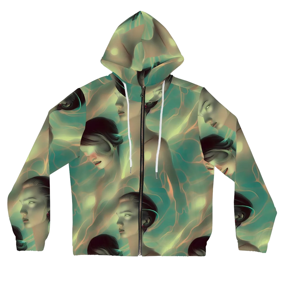 Spectral Whisper on Women's Full-Zip Hoodie — Front