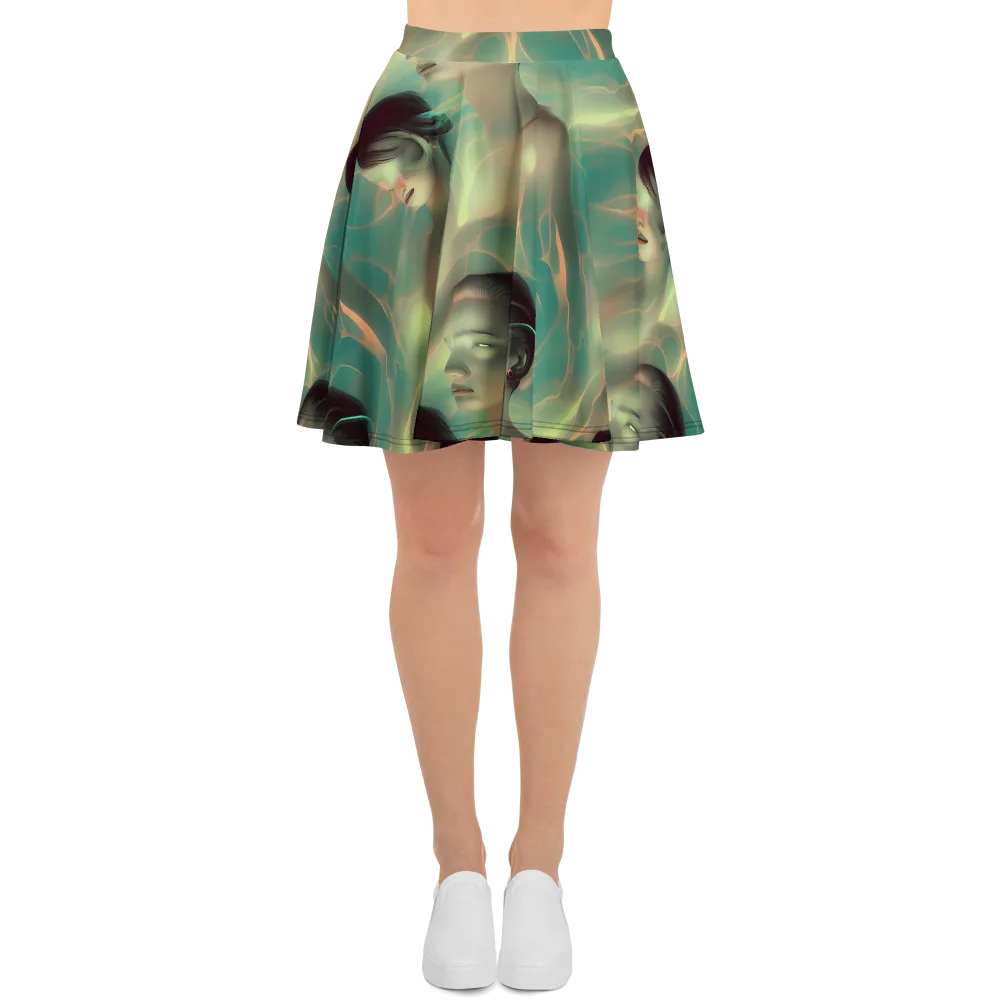Spectral Whisper on Skater Skirt — Front