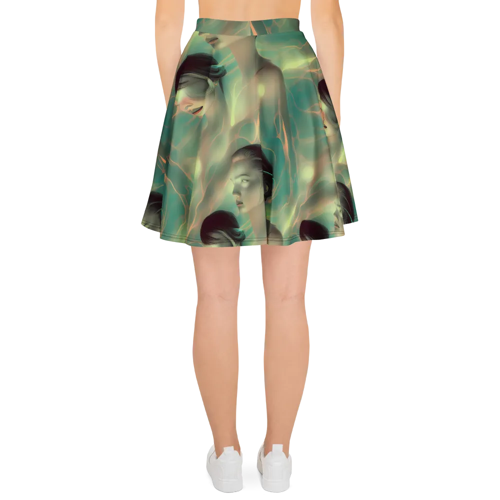 Spectral Whisper on Skater Skirt — Back