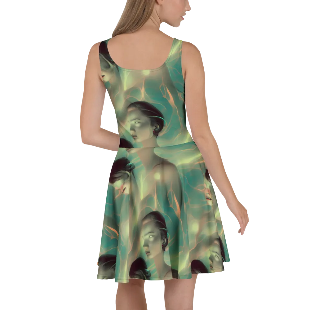 Spectral Whisper on Skater Dress — Back