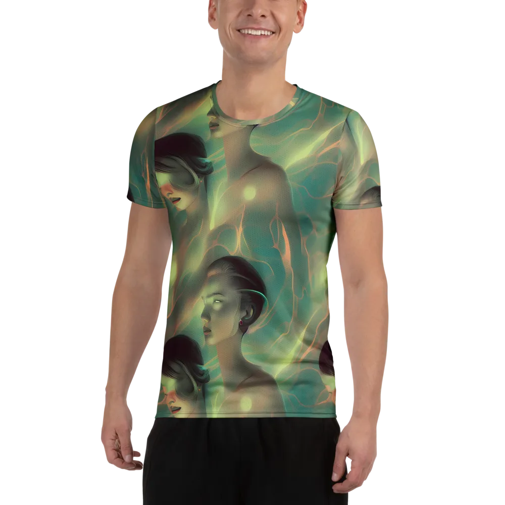 Spectral Whisper on Men's Athletic T-Shirt — Front