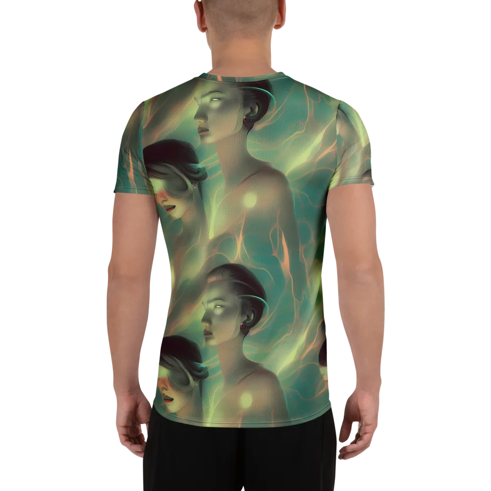 Spectral Whisper on Men's Athletic T-Shirt — Back