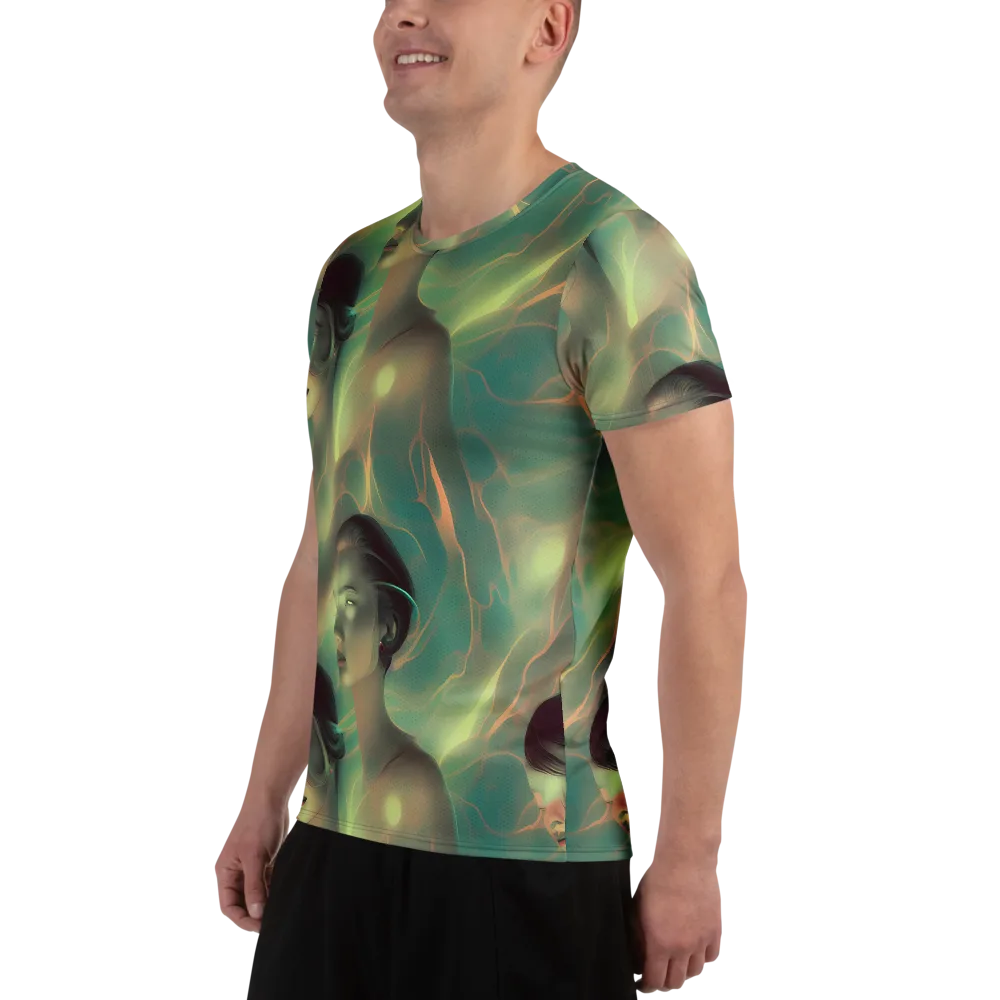 Spectral Whisper on Men's Athletic T-Shirt — Left
