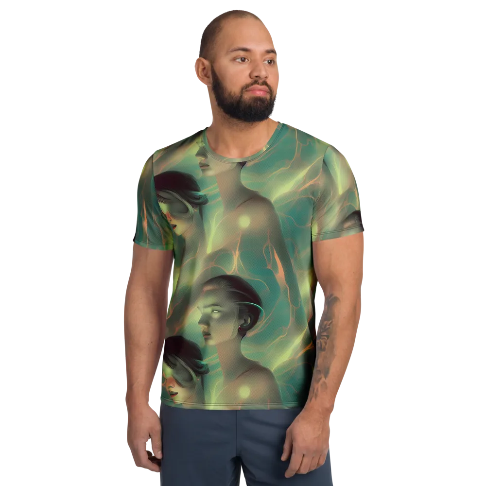 Spectral Whisper on Men's Athletic T-Shirt — Front