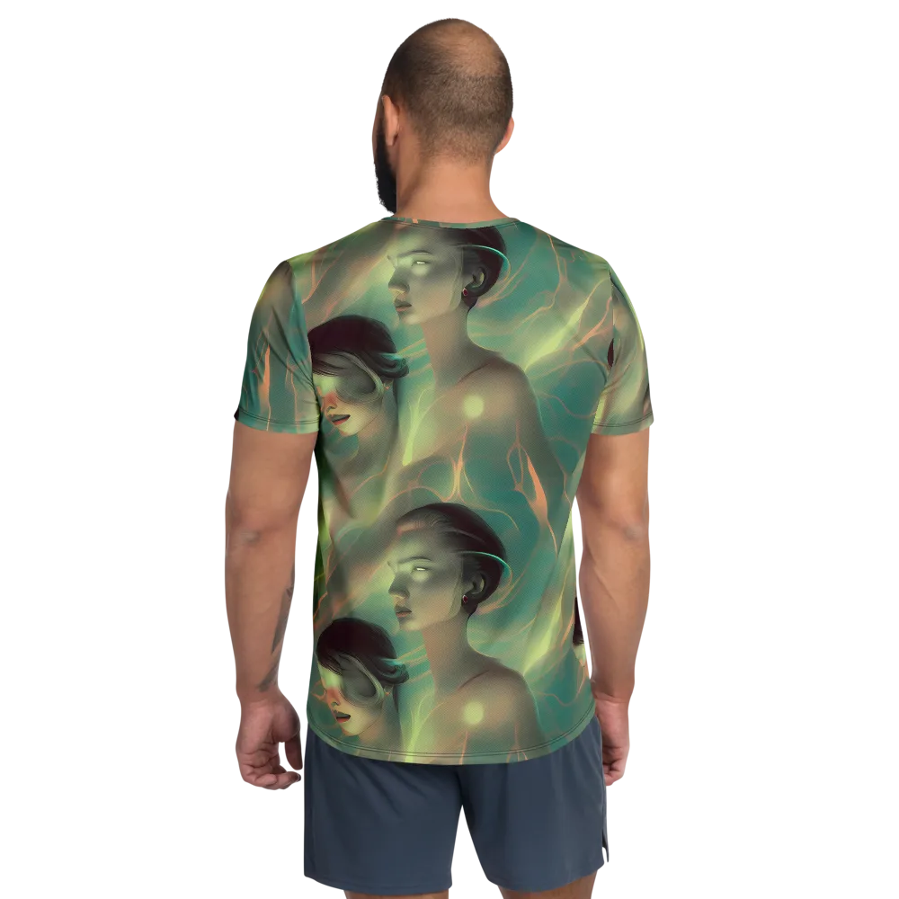 Spectral Whisper on Men's Athletic T-Shirt — Back
