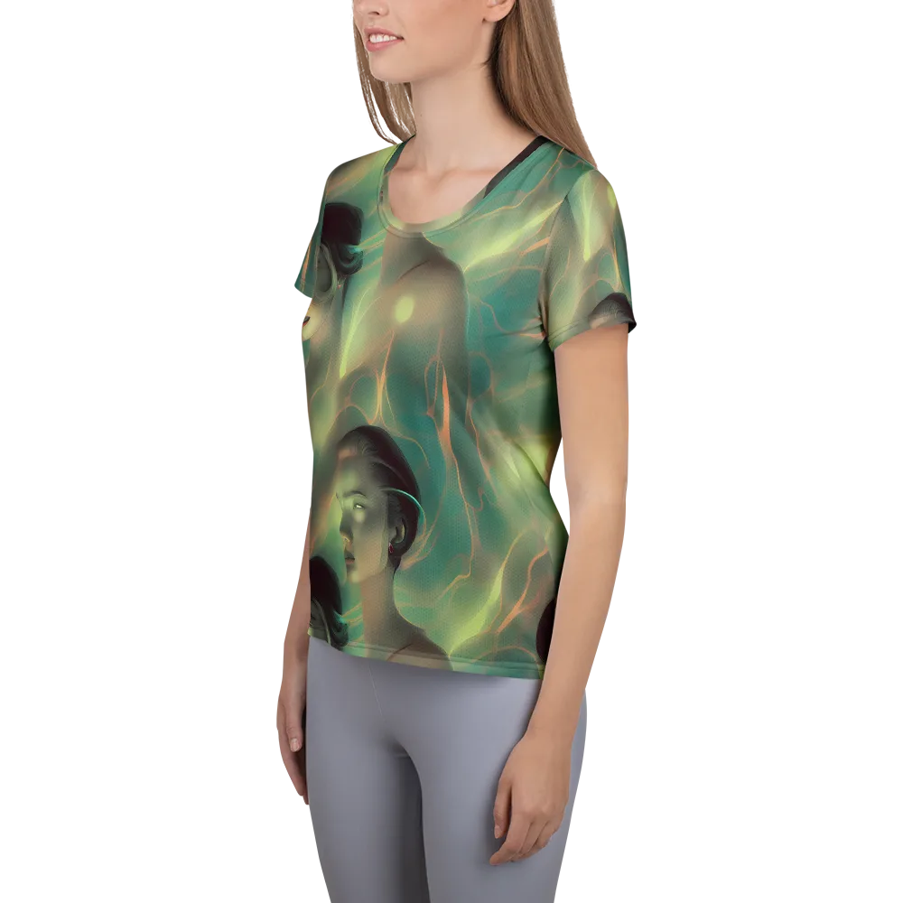 Spectral Whisper on Women's Athletic T-Shirt — Left