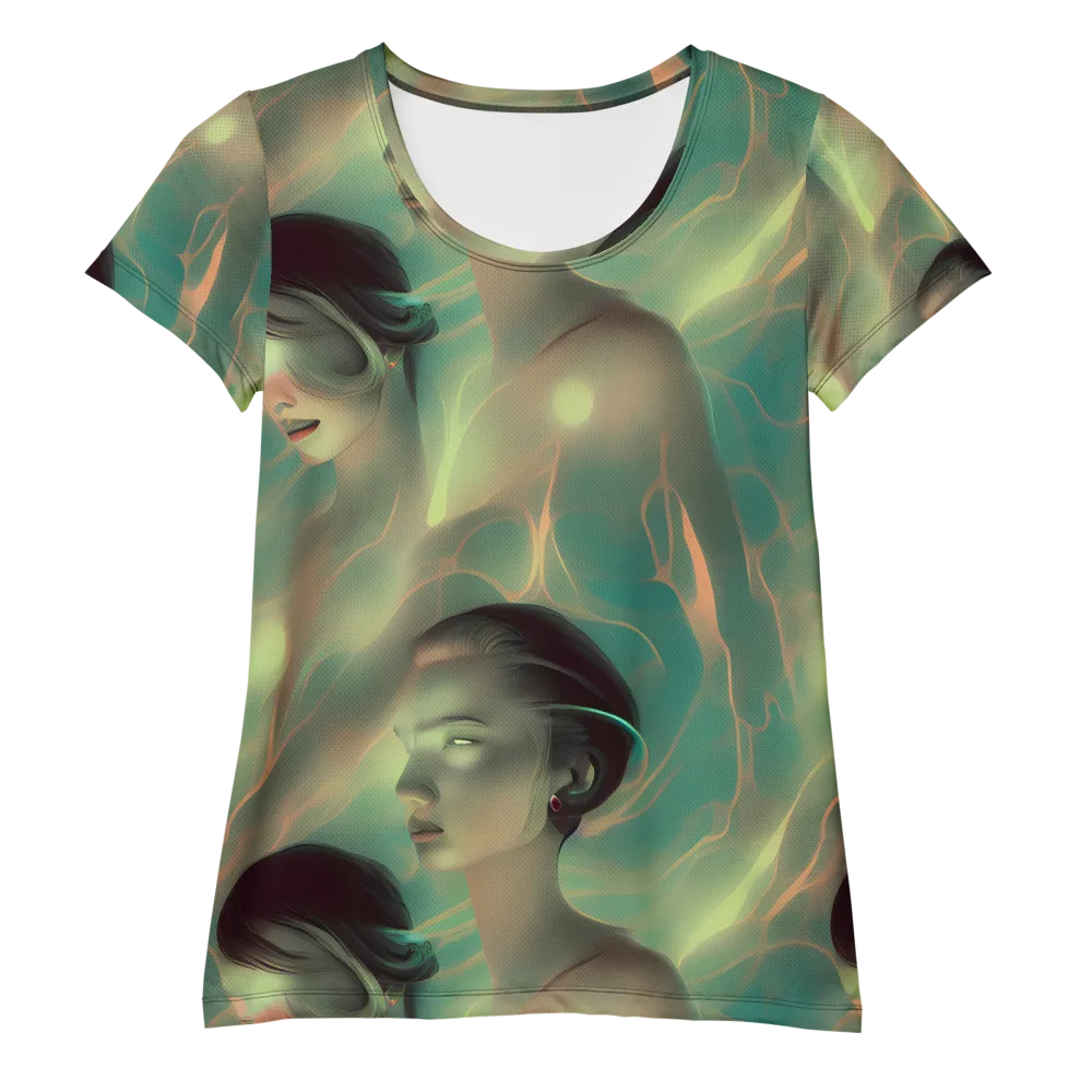 Spectral Whisper on Women's Athletic T-Shirt — Front