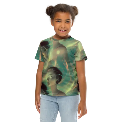 Spectral Whisper on a Kids Crew Neck T-Shirt