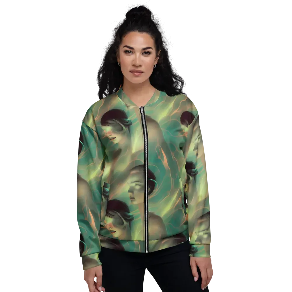 Spectral Whisper on Bomber Jacket — Front