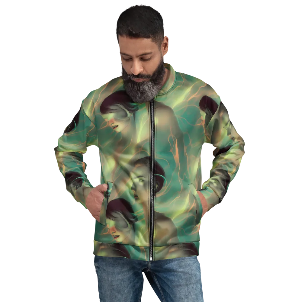 Spectral Whisper on Bomber Jacket — Front