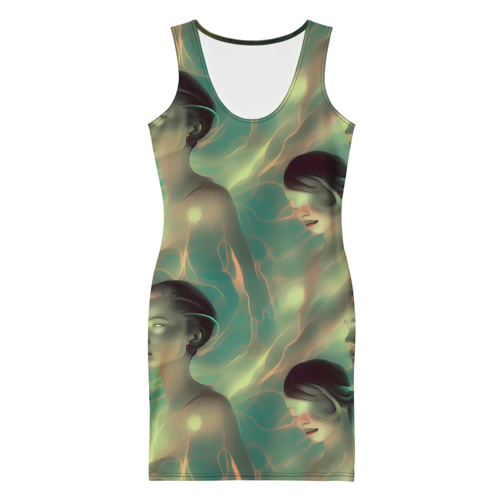 Spectral Whisper on Bodycon Dress — Front