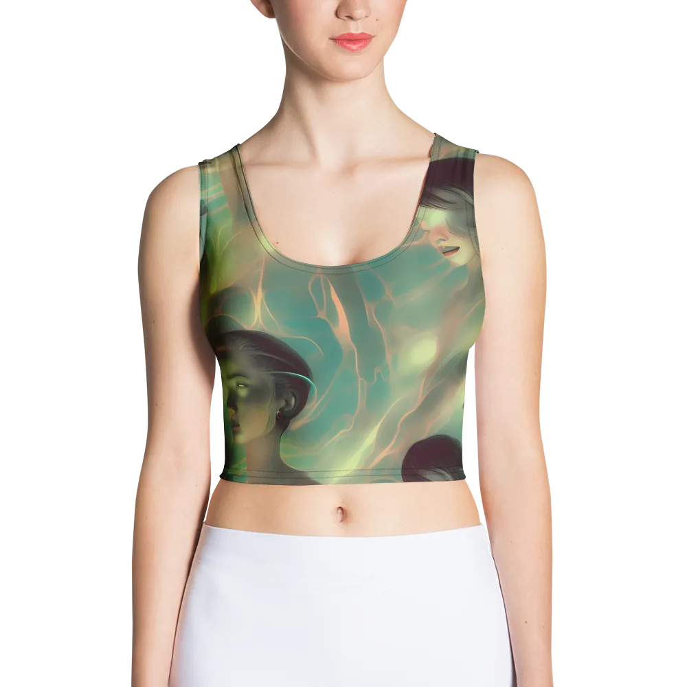 Spectral Whisper on Crop Top — Front