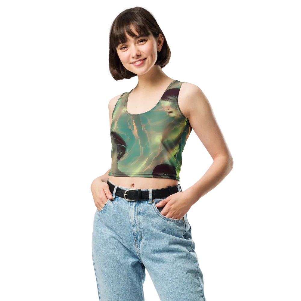 Spectral Whisper on Crop Top — Front