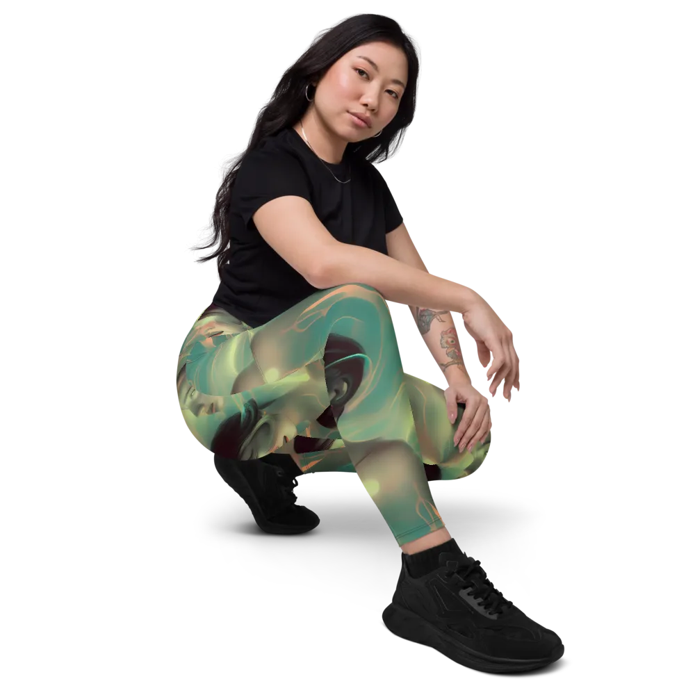 Spectral Whisper on Leggings with Pockets — Right Front