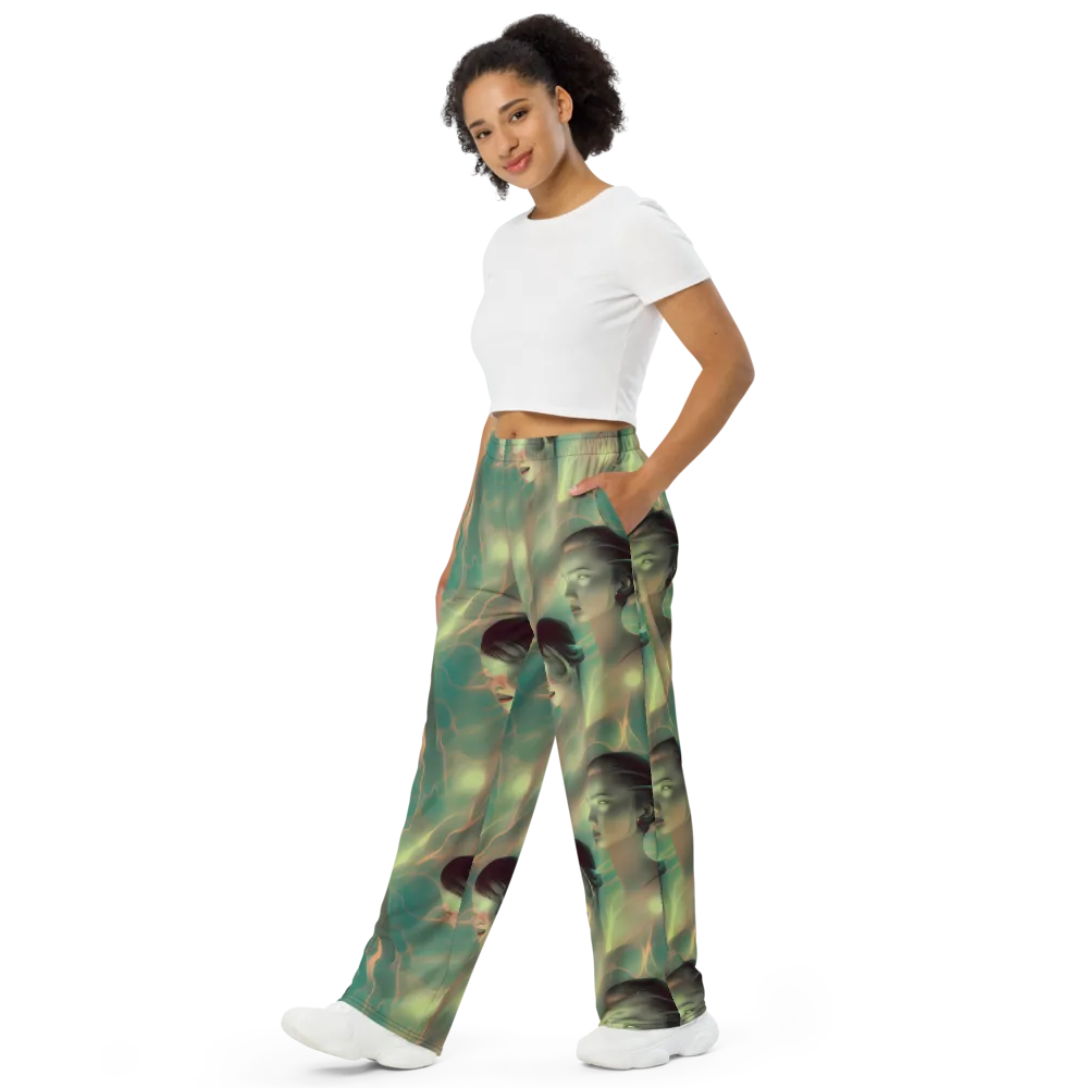 Spectral Whisper on Wide-Leg Pants — Left Front