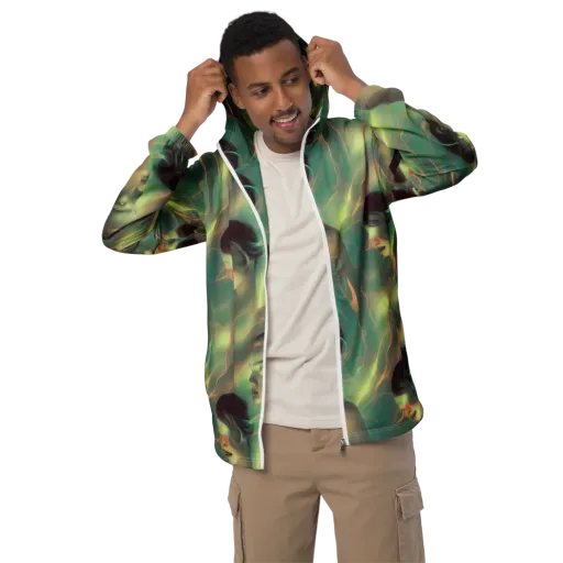 Spectral Whisper on a Men's Windbreaker