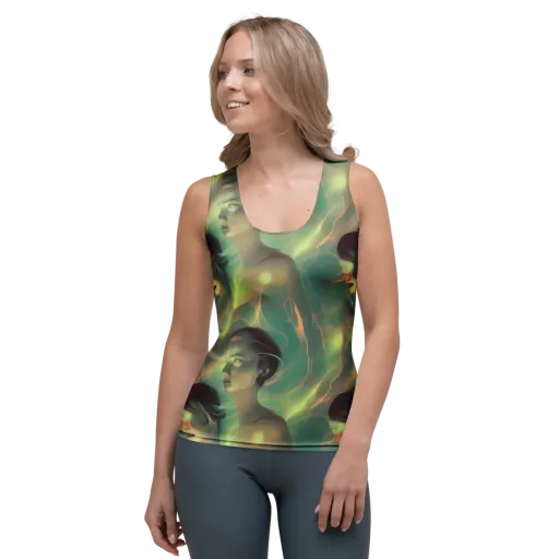 Spectral Whisper on a Women's Tank Top