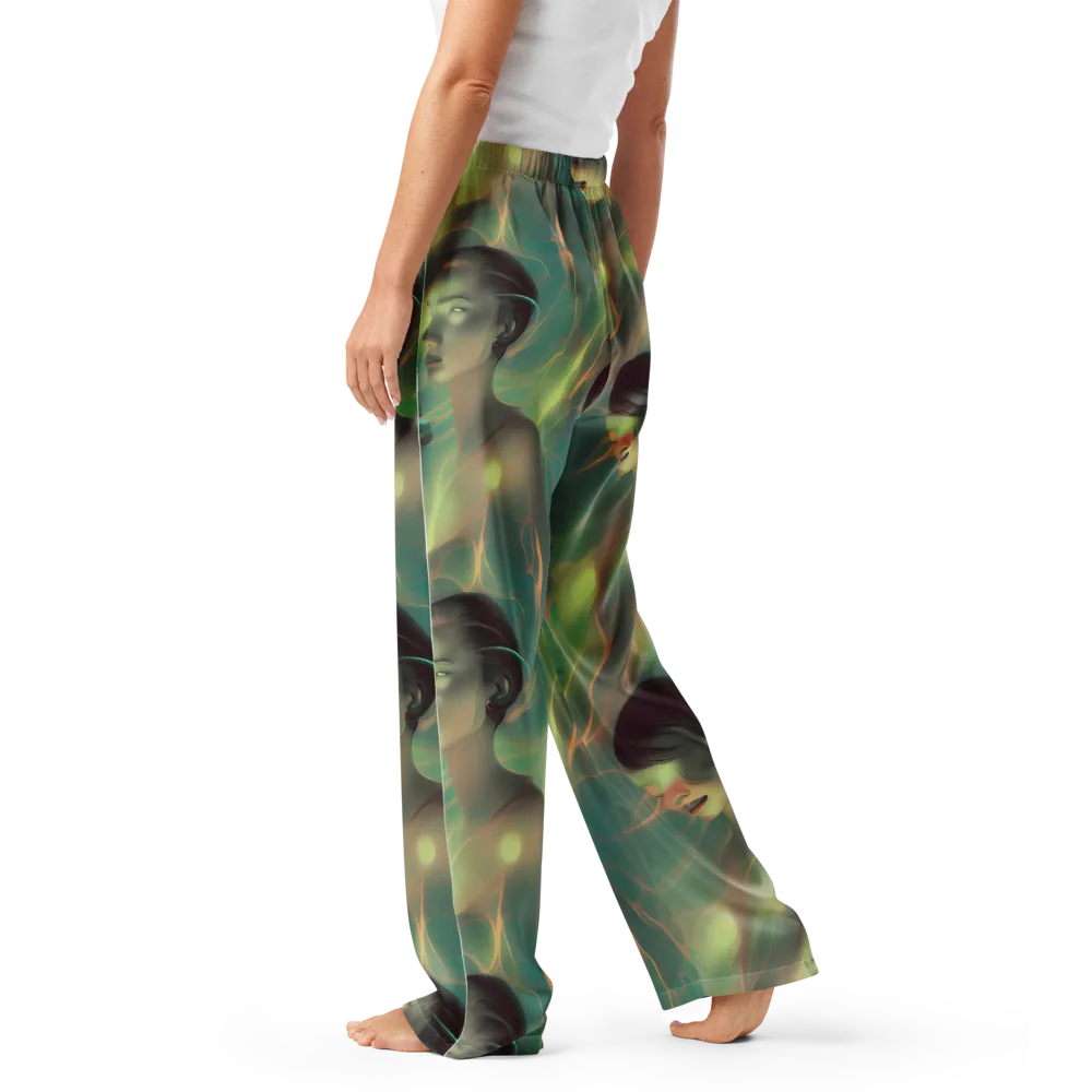 Spectral Whisper on Women's Pajama Pants — Left