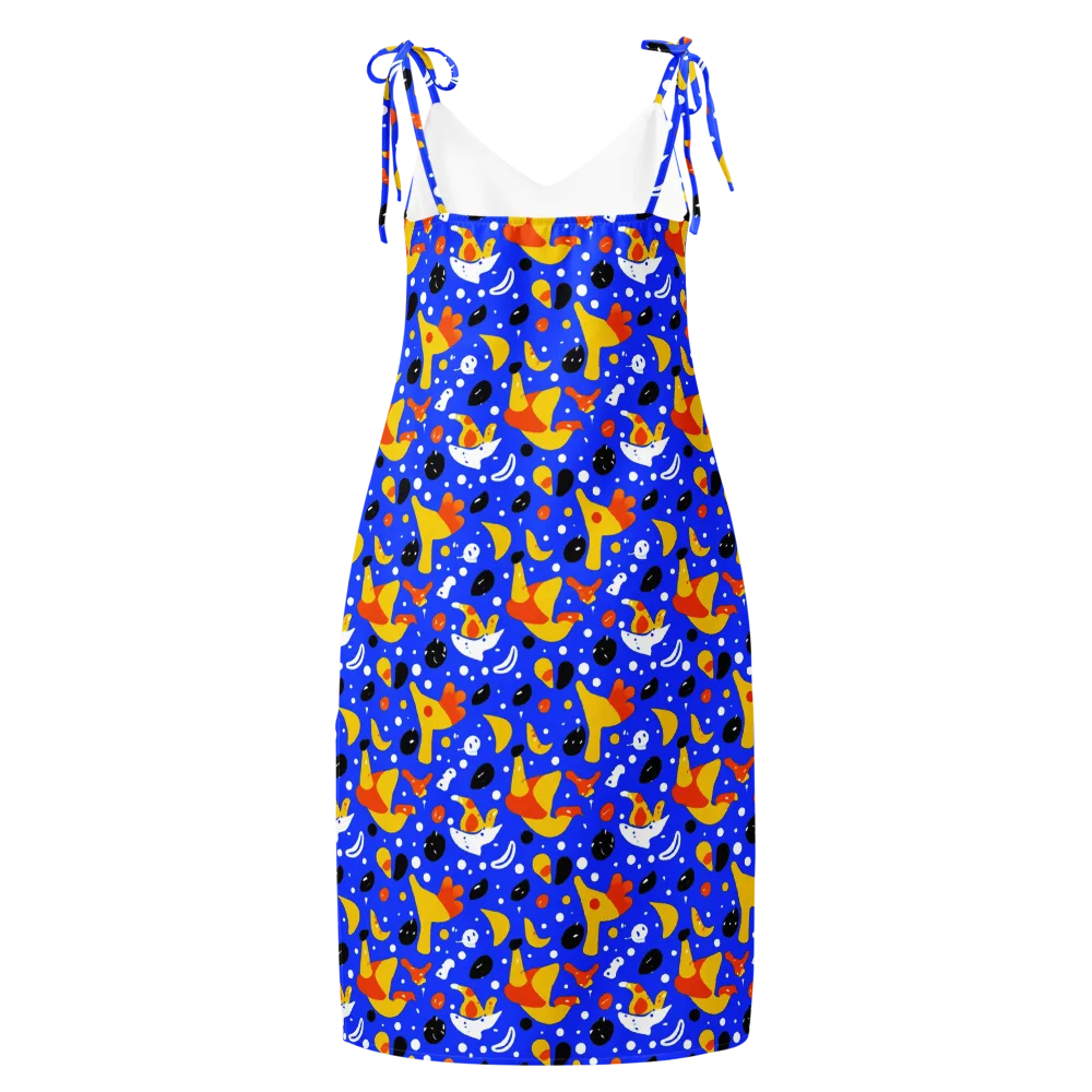 Blueberry Bazaar on Slip Dress — Back