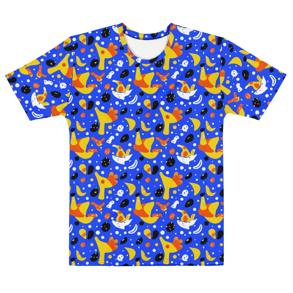 Blueberry Bazaar on Men's Cotton Crew Neck T-Shirt — Front