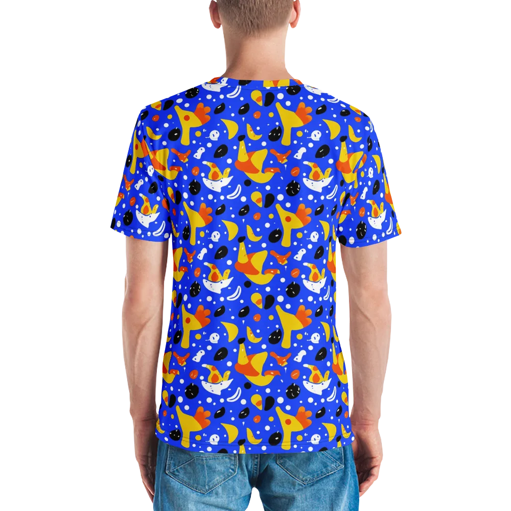 Blueberry Bazaar on Men's Crew Neck T-Shirt — Back