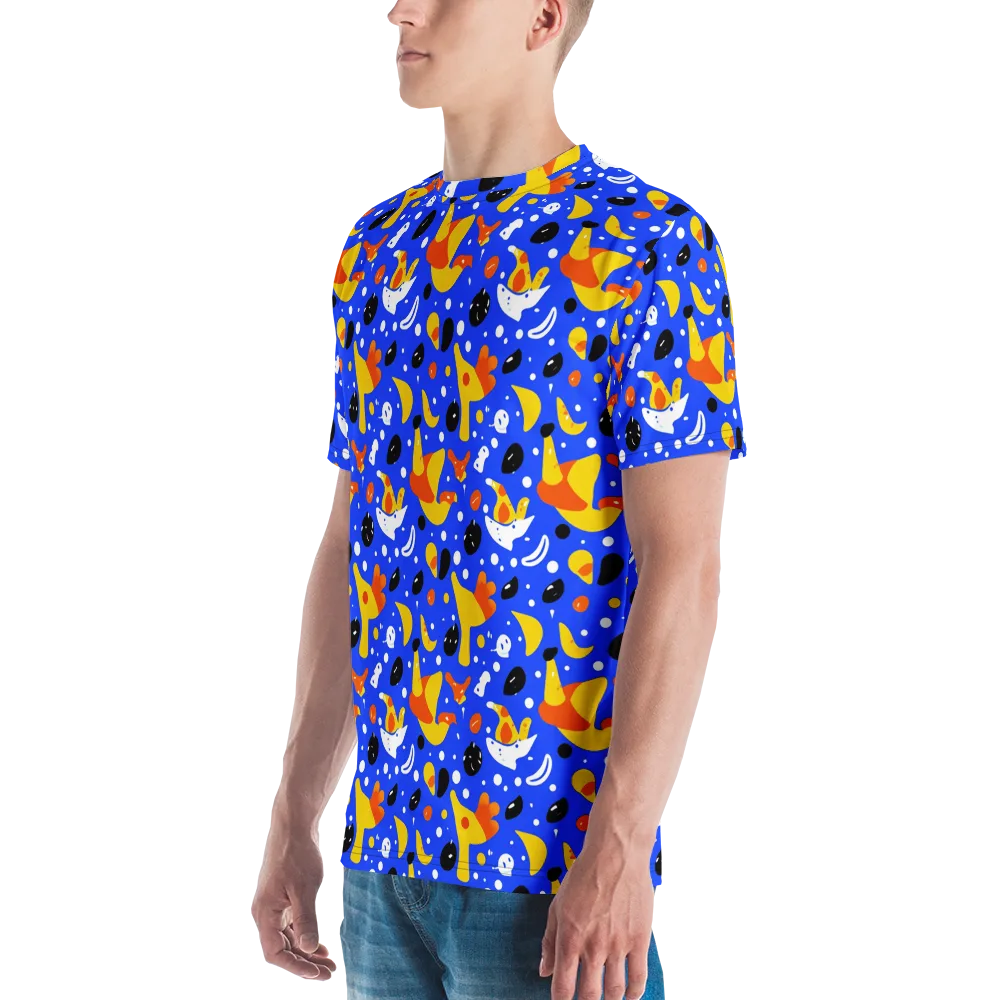 Blueberry Bazaar on Men's Crew Neck T-Shirt — Left