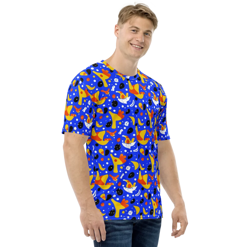 Blueberry Bazaar on Men's Crew Neck T-Shirt — Right
