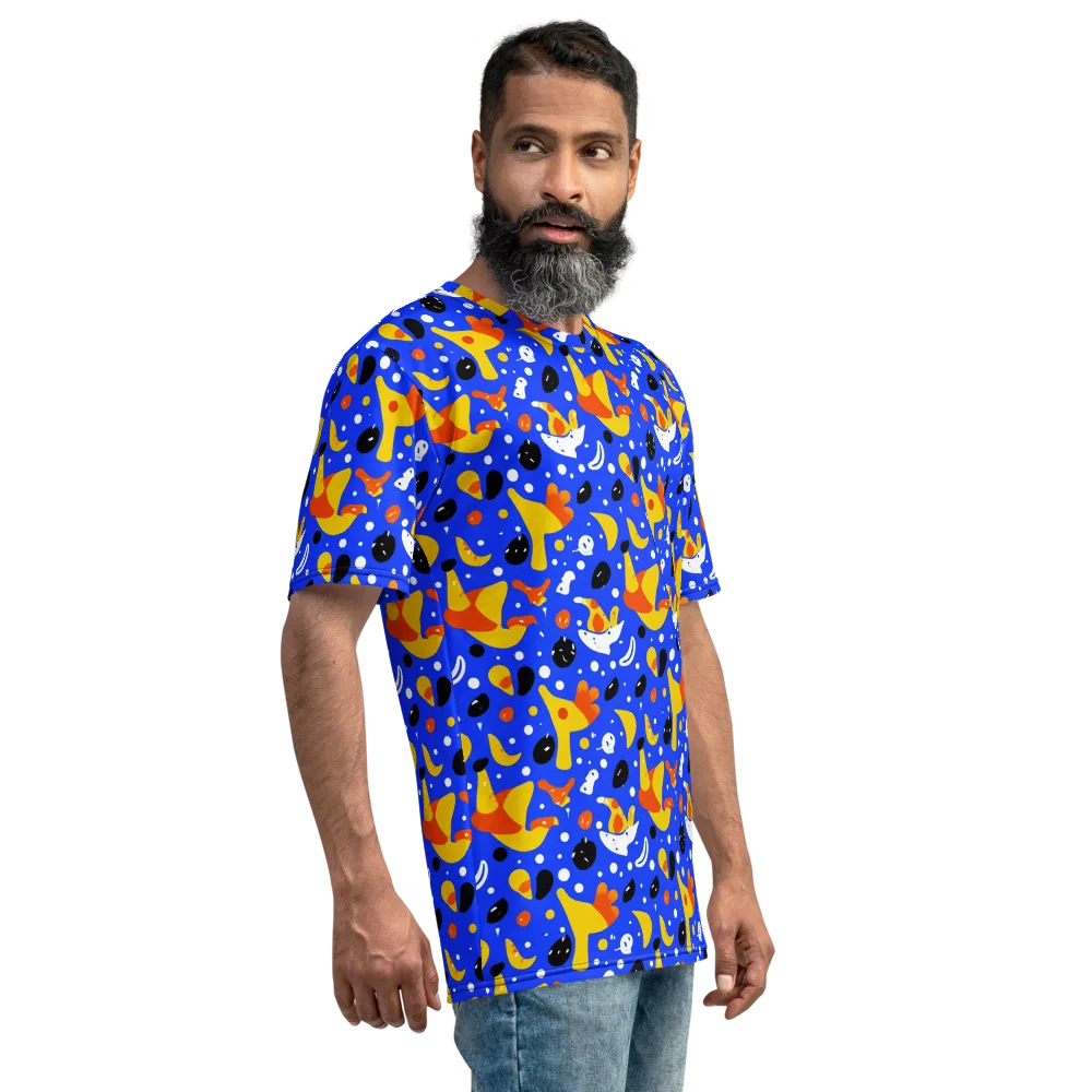 Blueberry Bazaar on Men's Crew Neck T-Shirt — Right