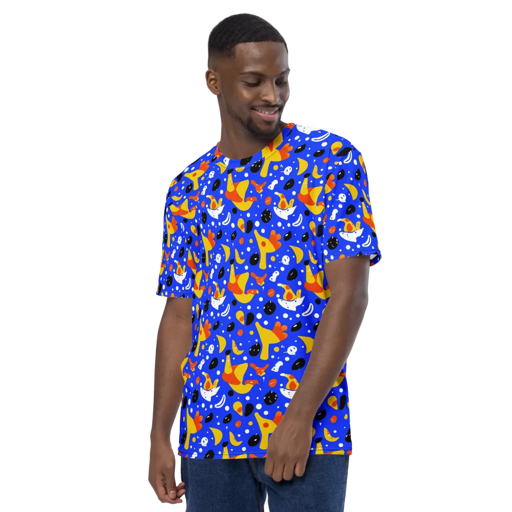 Blueberry Bazaar on Men's Crew Neck T-Shirt — Left