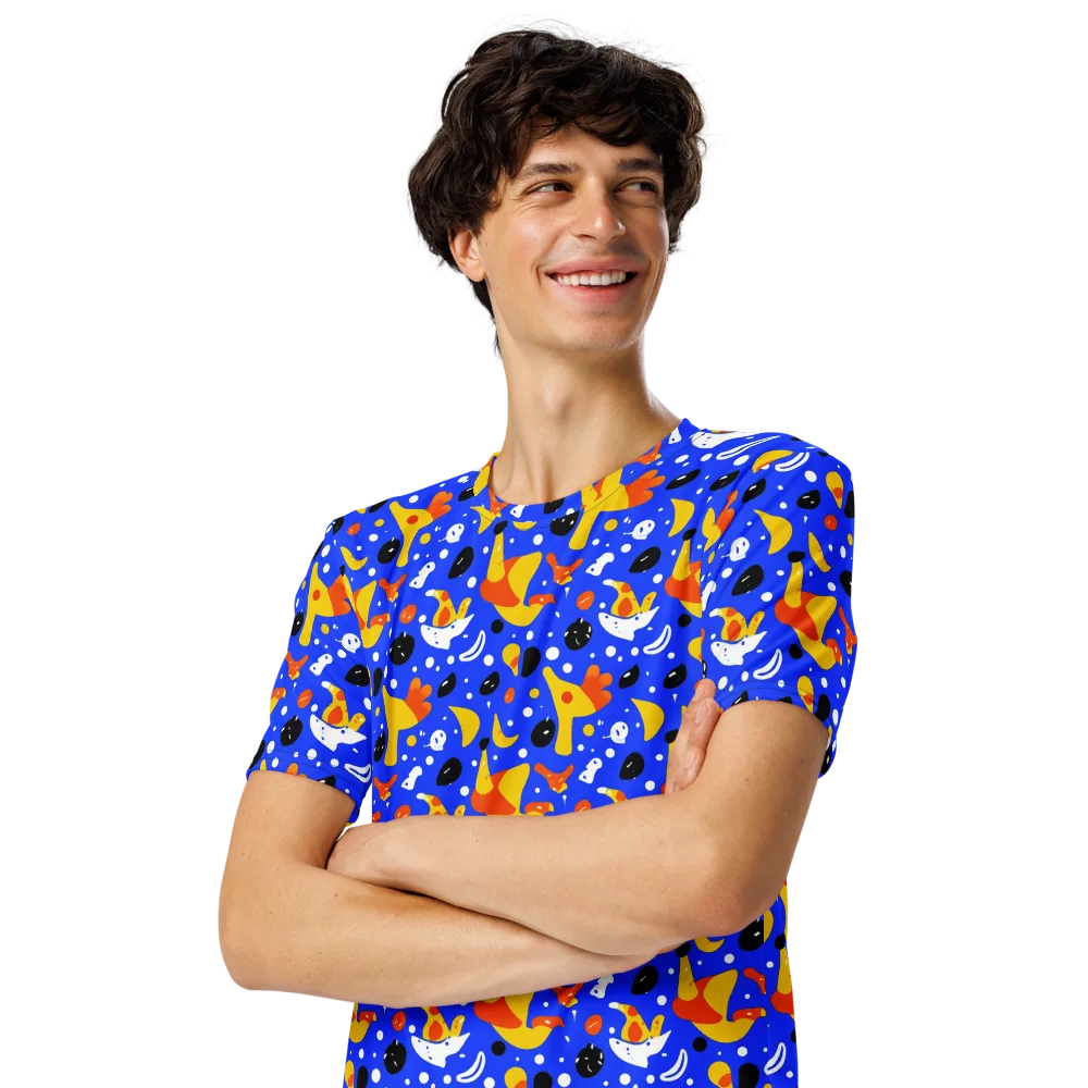 Blueberry Bazaar on Men's Crew Neck T-Shirt — Left Front