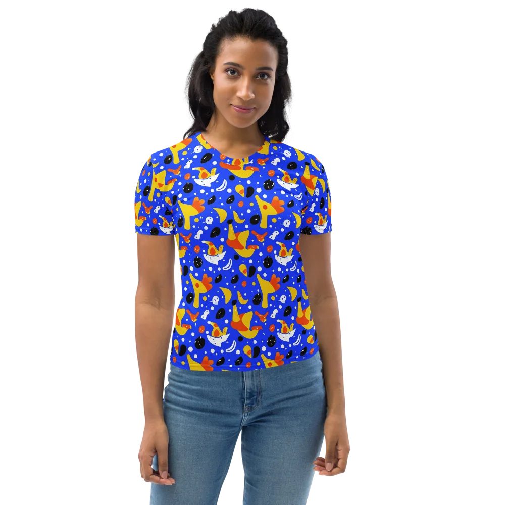 Blueberry Bazaar on Women's Crew Neck T-Shirt — Front