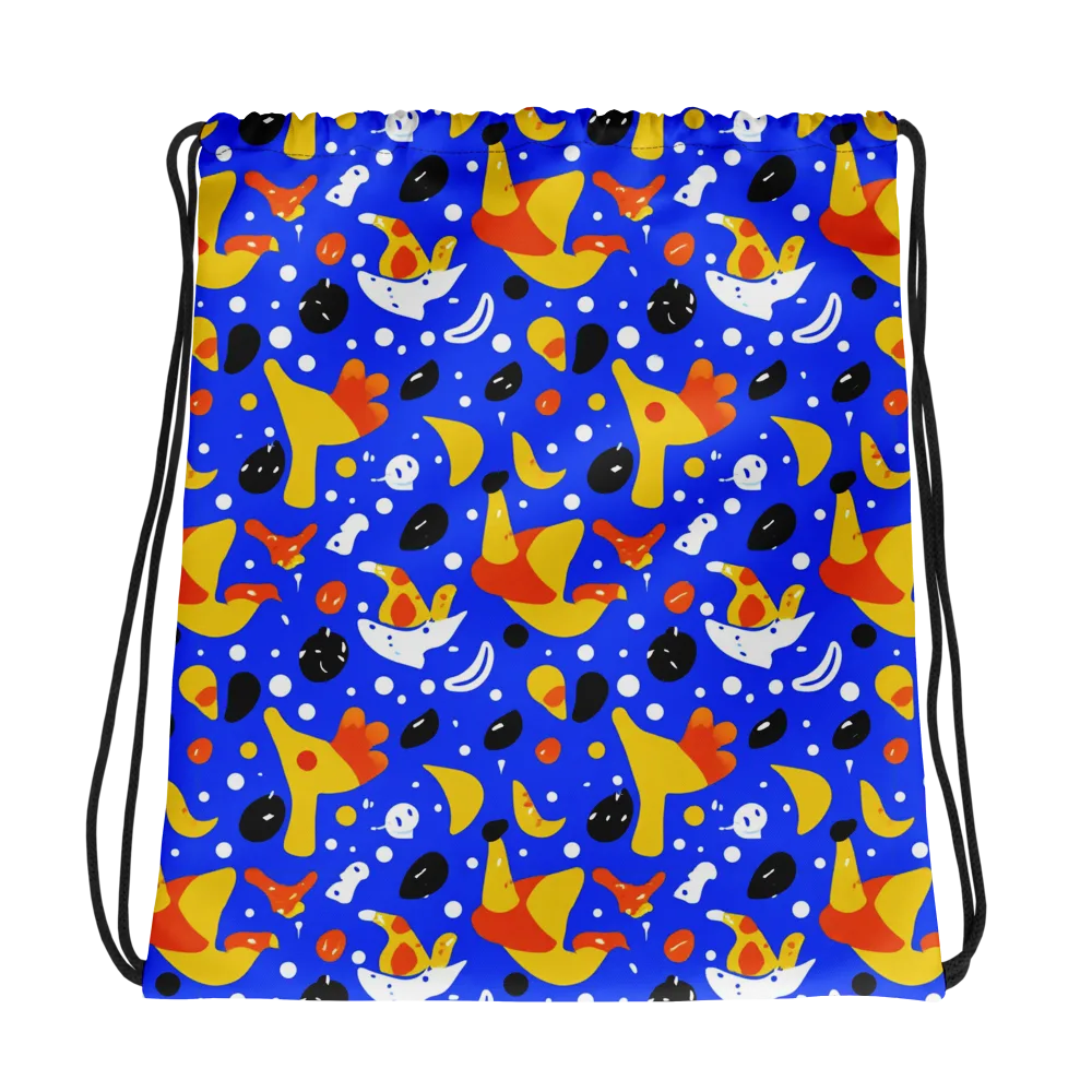 Blueberry Bazaar on Drawstring Bag — Photo