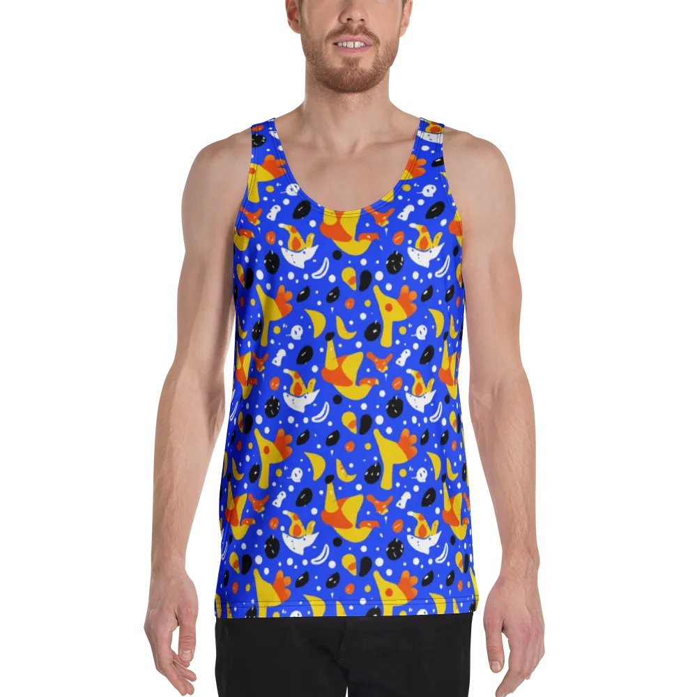 Blueberry Bazaar on Men's Tank Top — Front