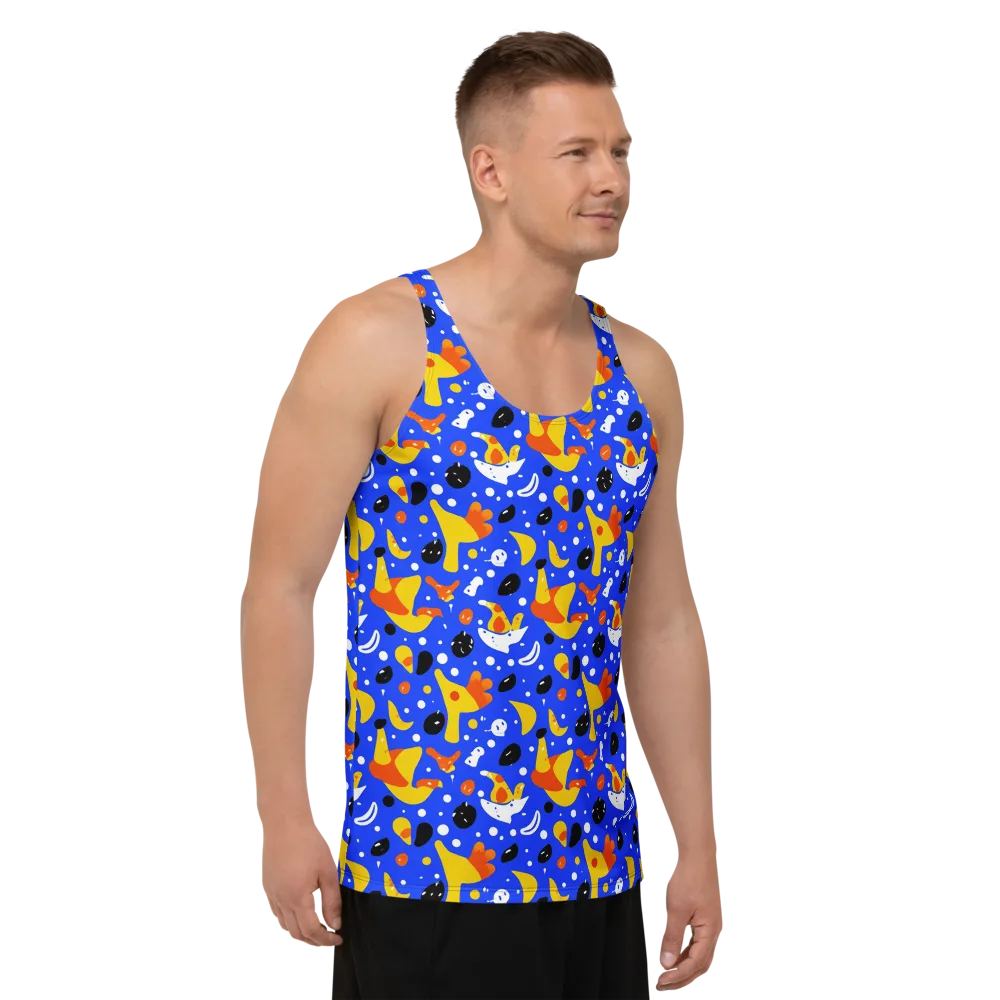 Blueberry Bazaar on Men's Tank Top — Right Front