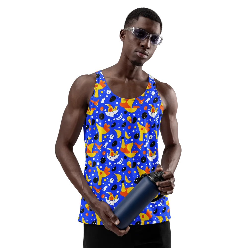 Blueberry Bazaar on Men's Tank Top — Front