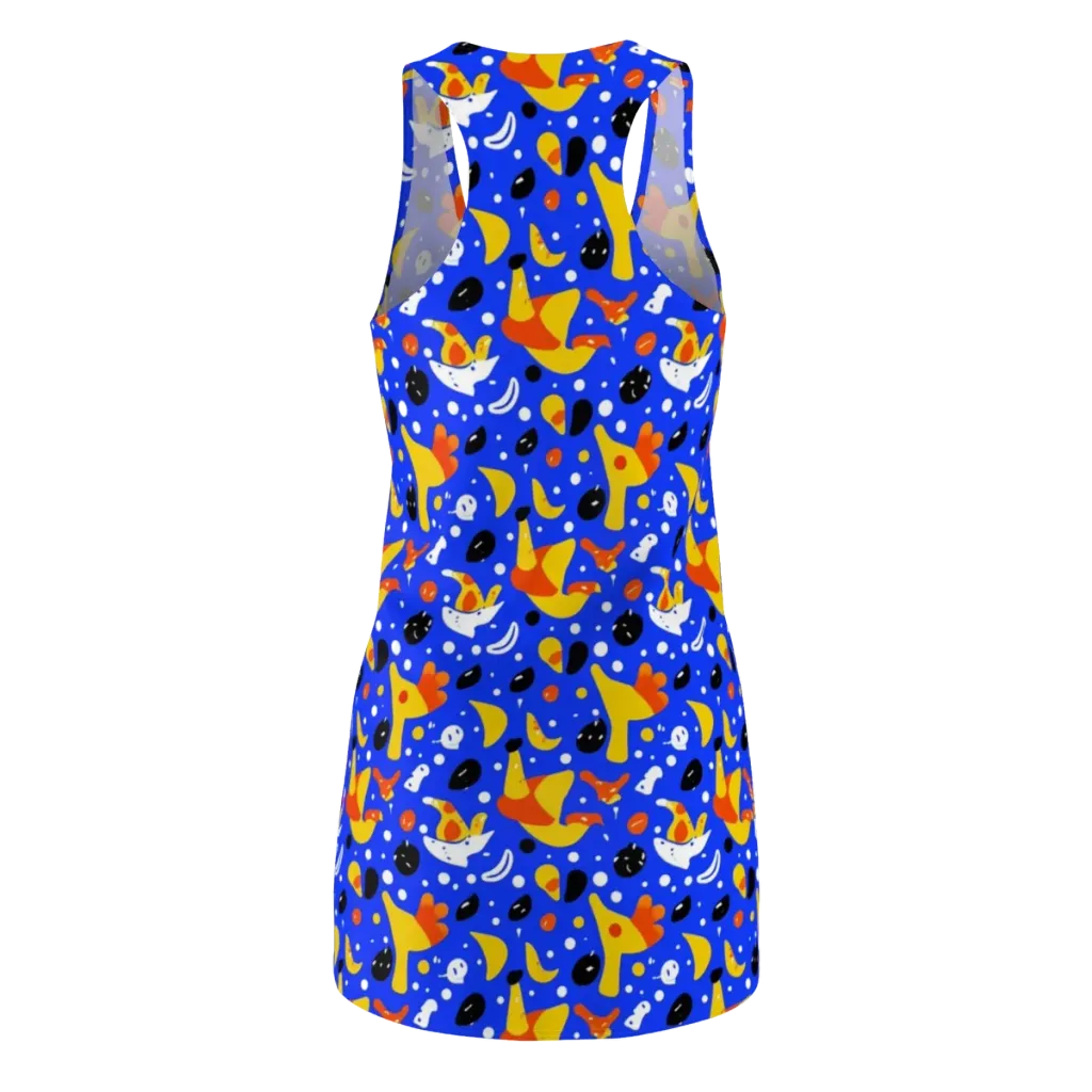 Blueberry Bazaar on Racerback Dress — Back