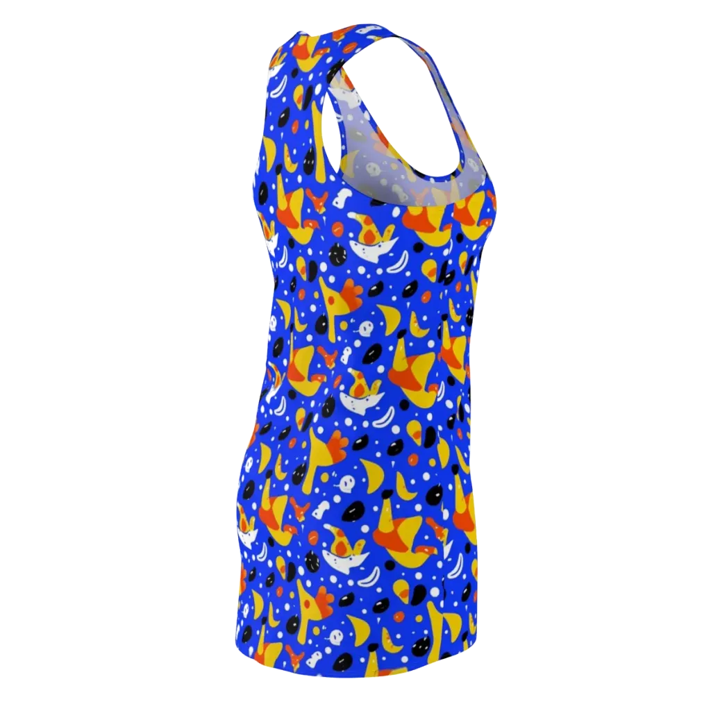 Blueberry Bazaar on Racerback Dress — Back Side