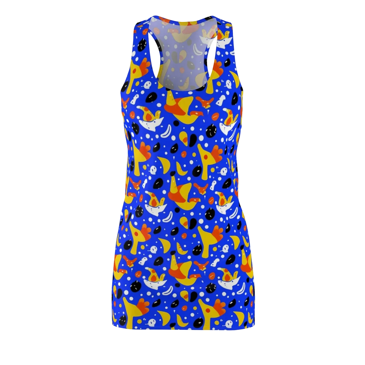 Blueberry Bazaar on Racerback Dress — Front