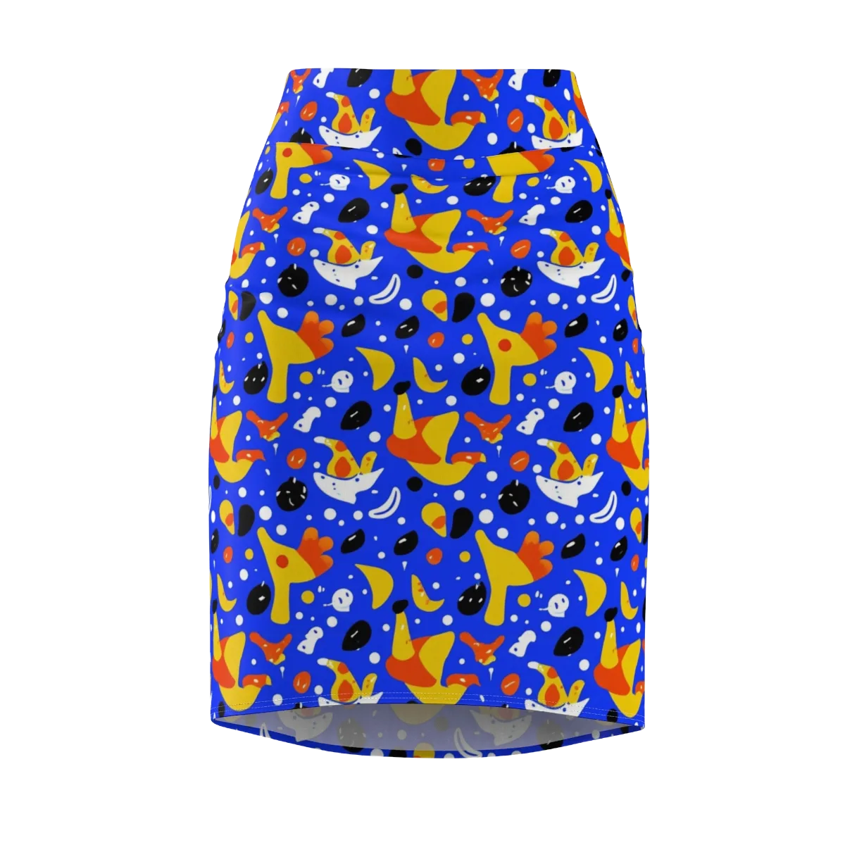 Blueberry Bazaar on Pencil Skirt — Front