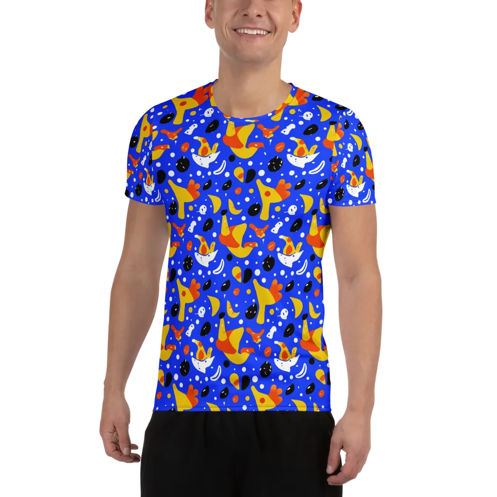 Blueberry Bazaar on Men's Athletic T-Shirt — Front