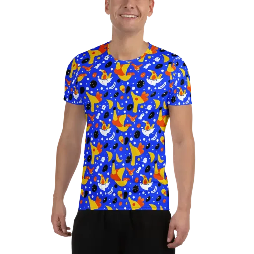 Blueberry Bazaar on a Men's Athletic T-Shirt
