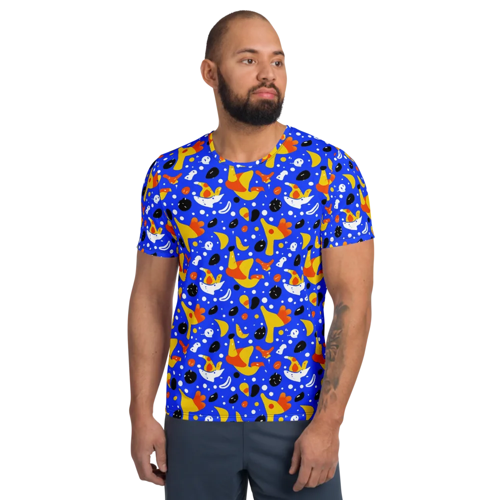 Blueberry Bazaar on Men's Athletic T-Shirt — Front