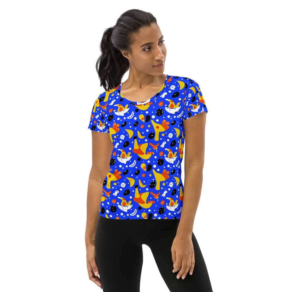 Blueberry Bazaar on Women's Athletic T-Shirt — Front