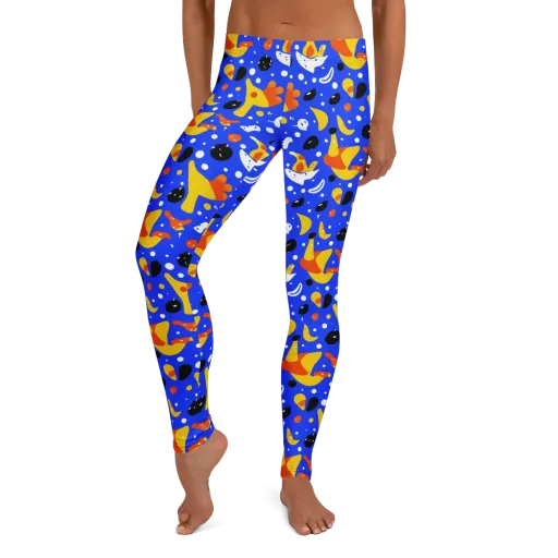 Blueberry Bazaar on a Leggings
