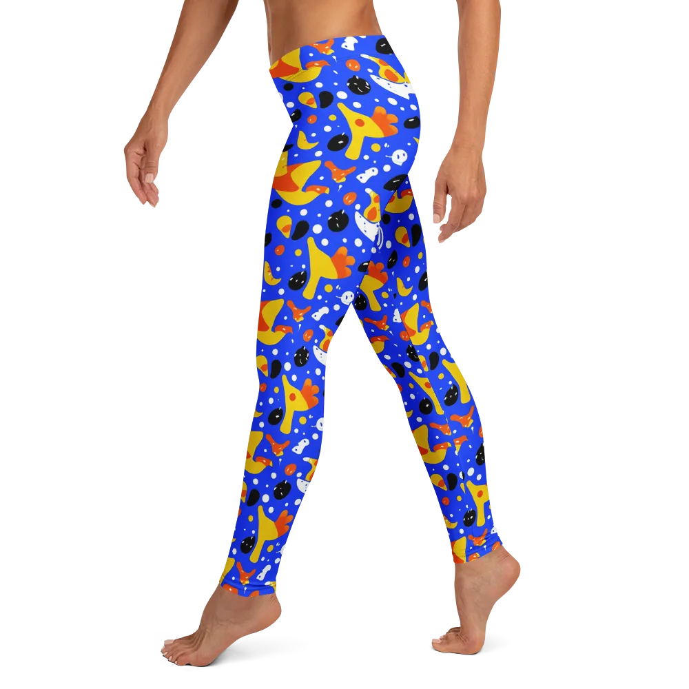 Blueberry Bazaar on Leggings — Left