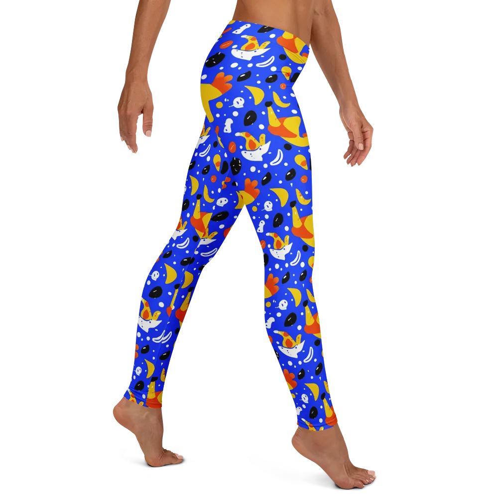 Blueberry Bazaar on Leggings — Right