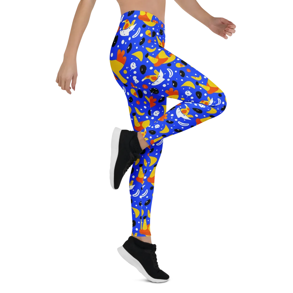 Blueberry Bazaar on Leggings — Right