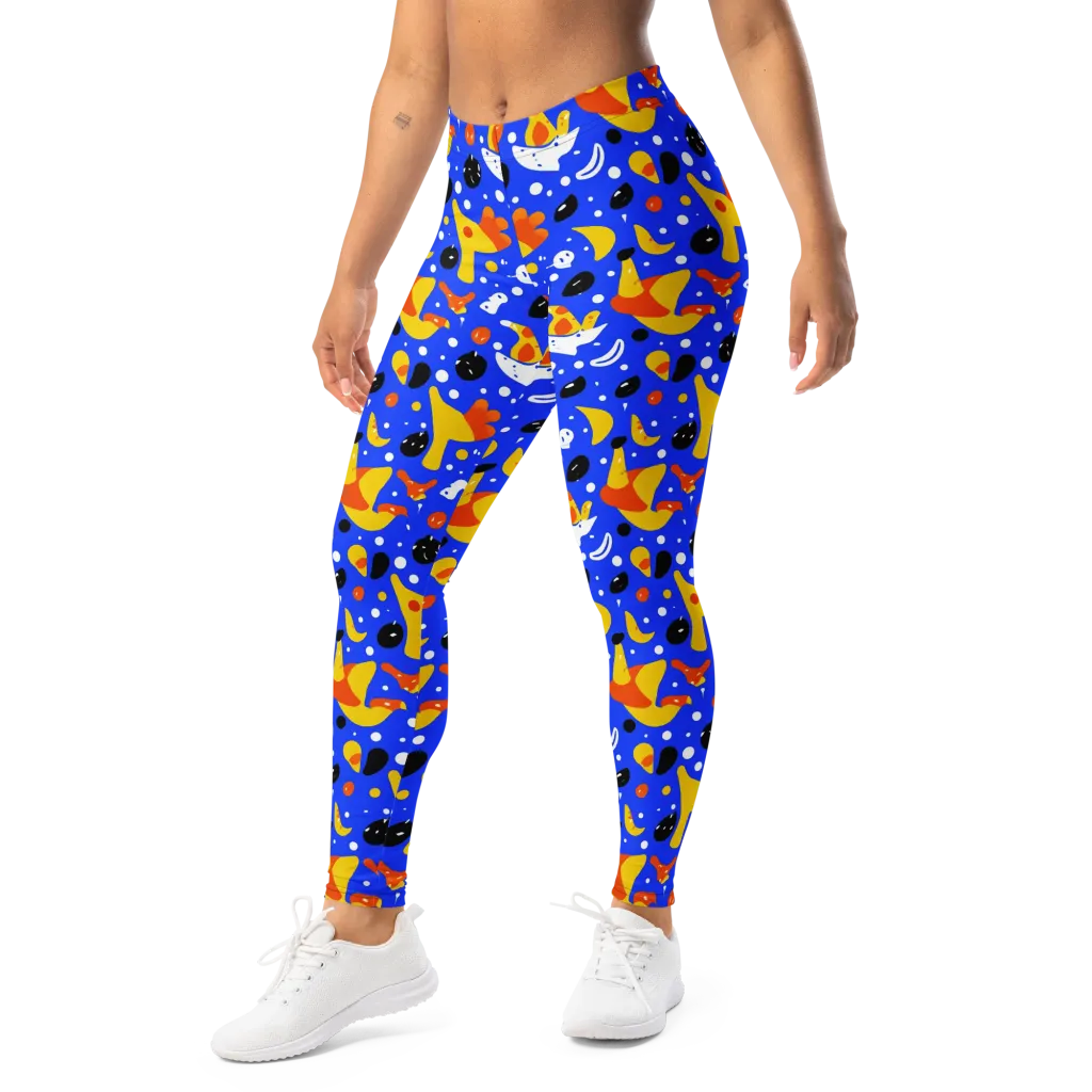 Blueberry Bazaar on Leggings — Left Front