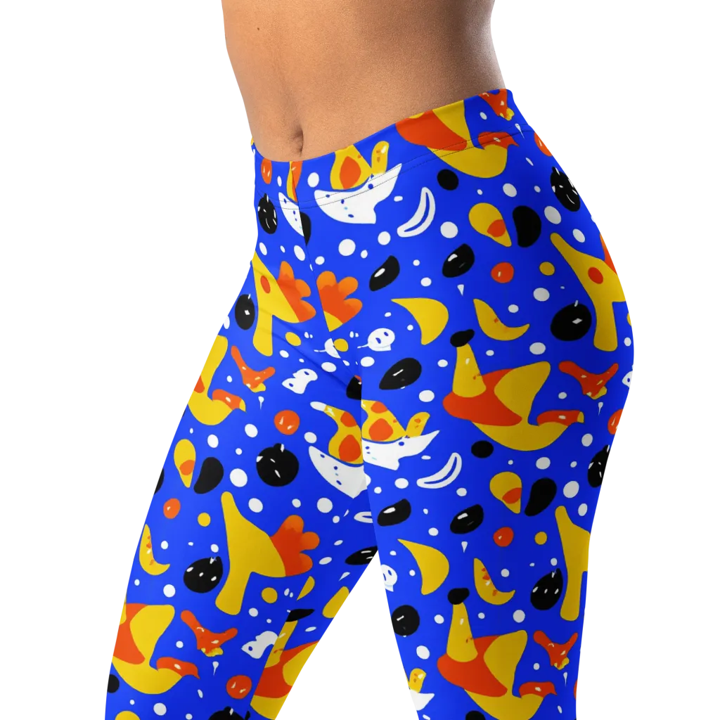 Blueberry Bazaar on Leggings — Left Front