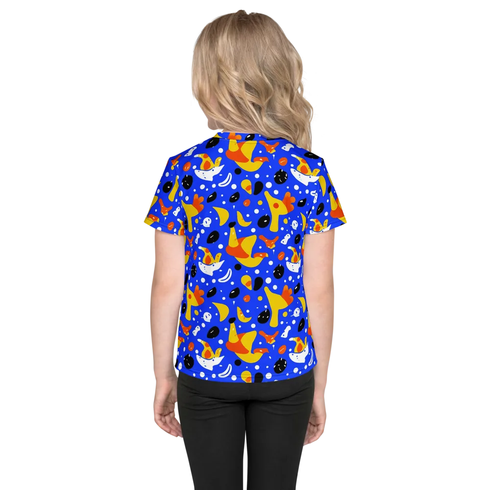 Blueberry Bazaar on Kids Crew Neck T-Shirt — Back